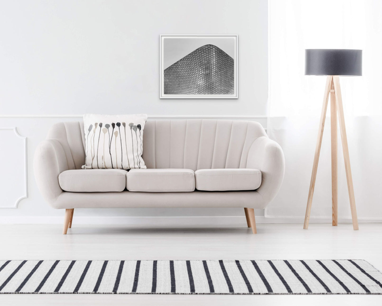 Installed print of Museo Soumaya No. 2 by Larry Halff