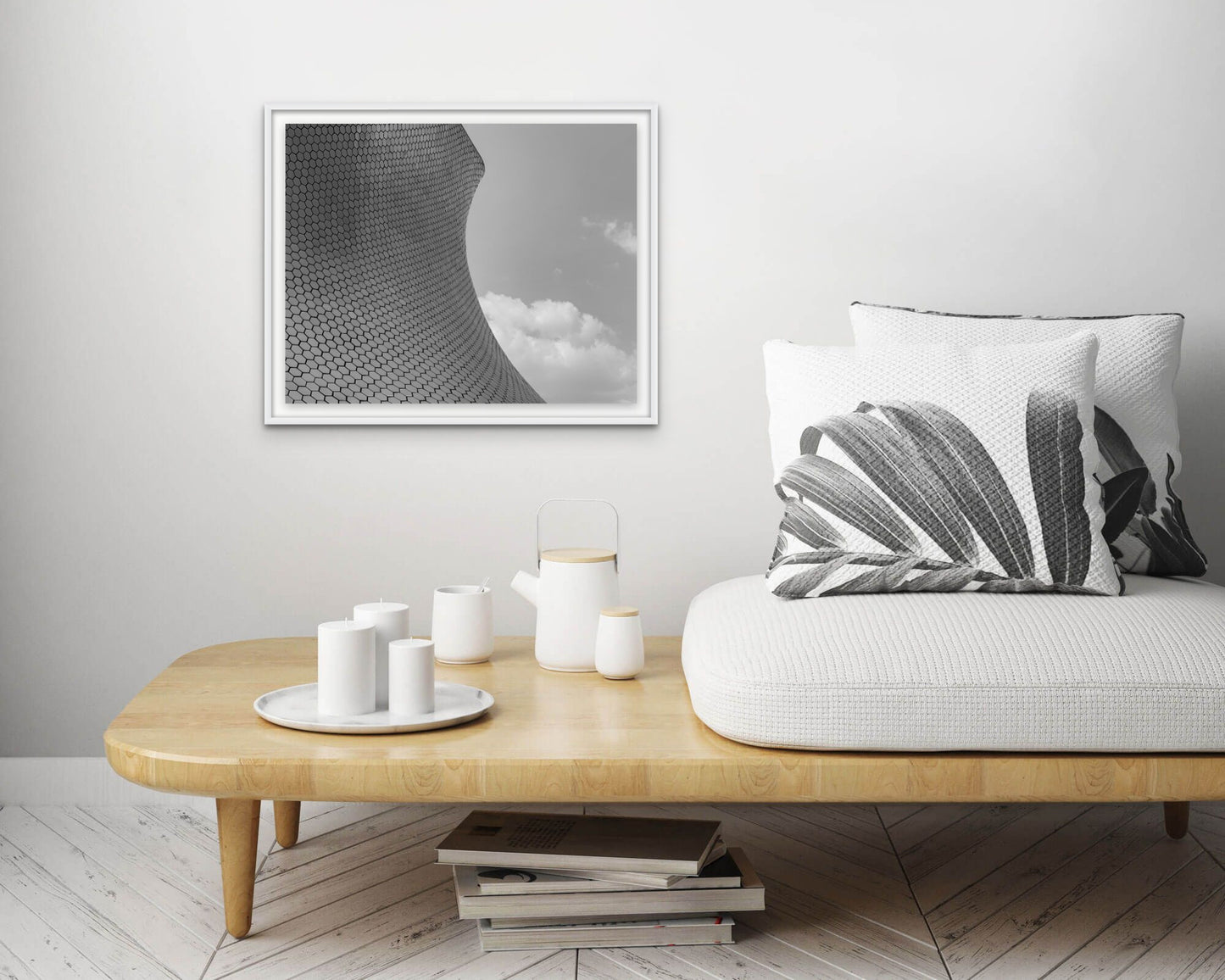 Installed print of Museo Soumaya No. 6 by Larry Halff