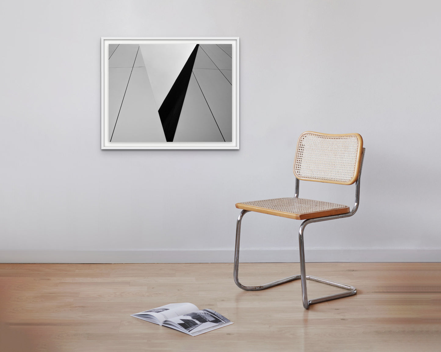 Installed print of The Sumida Hokusai Museum No. 4 by Larry Halff