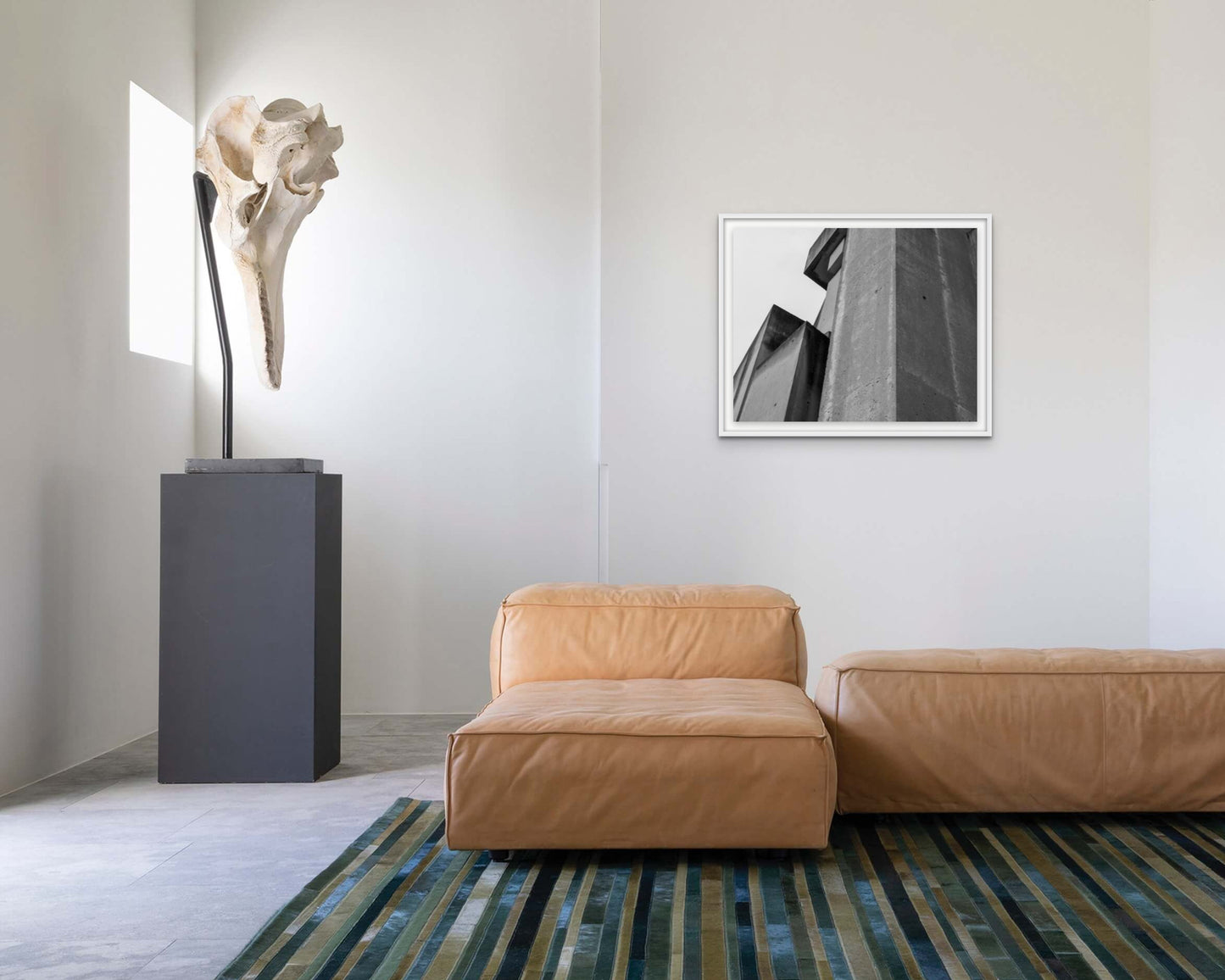 Installed print of Wotrubakirche No. 2 by Larry Halff