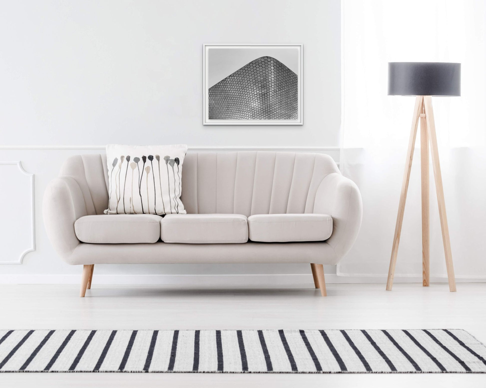 Installed print of Museo Soumaya No. 2 by Larry Halff